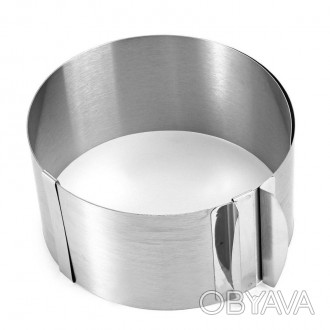 Кондитерское кольцо раздвижное для тортов, высота 10 см, диаметр 16-31 см
Кольцо. . фото 1