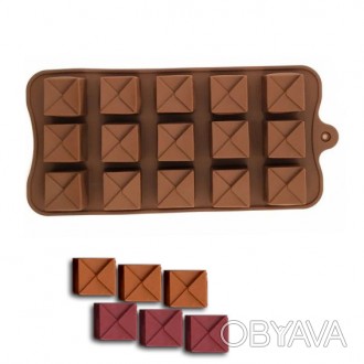 Силиконовая форма для шоколадных конфет Конверт 15 шт
Силиконовая форма подходит. . фото 1