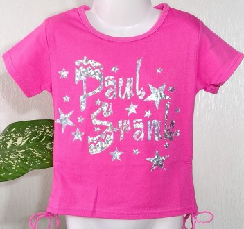 Яркая, стильная и качественная футболка из мягкого трикотажа с принтом для девоч. . фото 9