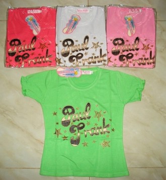 Яркая, стильная и качественная футболка из мягкого трикотажа с принтом для девоч. . фото 3
