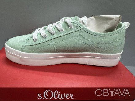 
S. Oliver Canvas trainers pale green (101.003.106.23678) Женские кроссовки, 39 . . фото 1