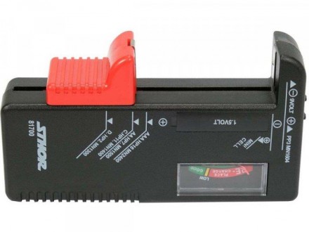 Тестер STHOR 81700 для всіх типів акумуляторів номінальною напругою 1,5В та 9В. . . фото 2