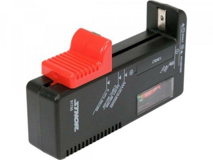 Тестер STHOR 81700 для всех типов аккумуляторов номинальным напряжением 1,5В и 9. . фото 5