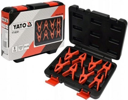 Зажимы YATO YT-08391 предназначены для защиты жестких кабелей: стальных, алюмини. . фото 2