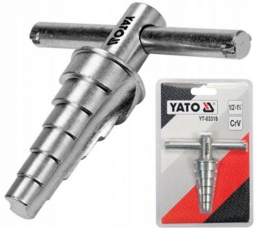 Ступенчатый ключ калибратор YATO YT-03318 для трубных соединений диаметром от 1/. . фото 3