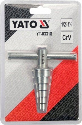 Ступенчатый ключ калибратор YATO YT-03318 для трубных соединений диаметром от 1/. . фото 6