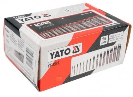 Пробойники трубчатые YATO YT-3591 из закаленной углеродистой стали с индексом №4. . фото 4