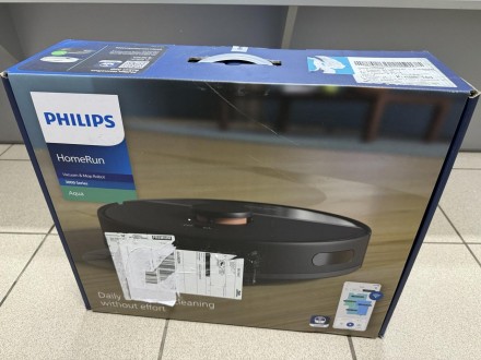 
Philips HomeRun 3000 Series Aqua XU3000/01 Робот-пылесос с влажной уборкой НОВЫ. . фото 4