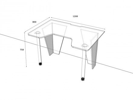Геймерський (ігровий) стіл TM Comfy Home!
Яскравий та сучасний дизайн столу відм. . фото 5
