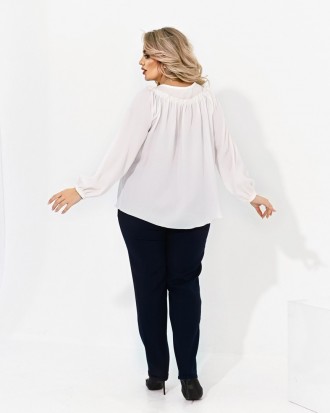 Наличие размера уточняйте ПЕРЕД заказом!!! Женская блуза свободного стиля(50-64). . фото 9
