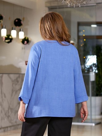 Перед оформлением заказа уточняйте наличие))) Блуза Ассимметрия Мод 1053 Размеры. . фото 4