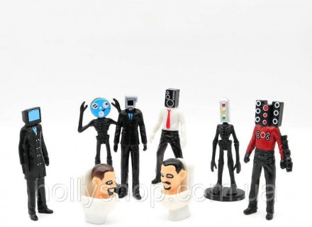  Туалетная игрушка «Скибиди» — набор, содержащий фигурки главных героев популярн. . фото 4