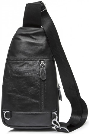 
Мужская сумка-слинг кожаная Tiding Bag Черная - MK35113
 
Характеристика:
	cтил. . фото 4