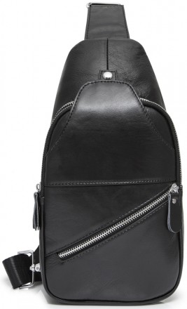 
Мужская сумка-слинг кожаная Tiding Bag Черная - MK35113
 
Характеристика:
	cтил. . фото 2