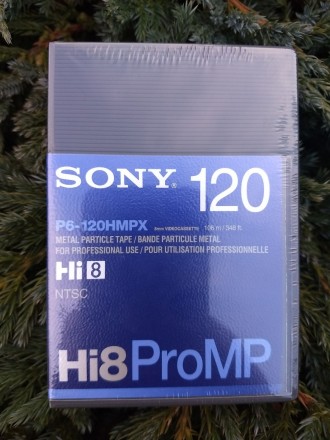 Профессиональная видеокассета Sony P6-120 HMPX Hi-8/Digital 8 содержит мощные ма. . фото 2