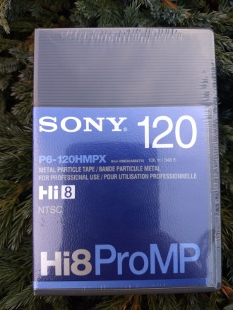 Профессиональная видеокассета Sony P6-120 HMPX Hi-8/Digital 8 содержит мощные ма. . фото 3
