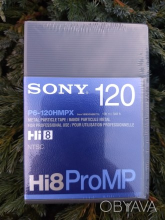 Профессиональная видеокассета Sony P6-120 HMPX Hi-8/Digital 8 содержит мощные ма. . фото 1