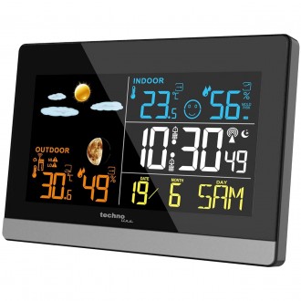 Метеостанция с цветным дисплеем Technoline WS6455 Black/Silver. Винница. фото 1 Метеостанция с цветным дисплеем Technoline WS6455 Black/Silver. Винница. фото 1