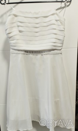 Белое платье для выхода в ресторан или на выпускной можно и для росписи. . фото 1