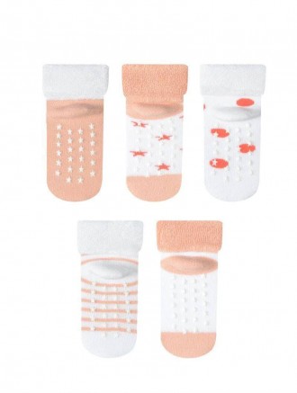 Носки махровые для новорожденных с тормозами BROSS Арт. 23295
Цвет: белый, перси. . фото 3