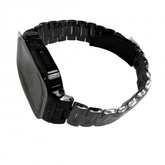 Совместимость: ремешок для Apple Watch из твердой нержавеющей стали с корпусом д. . фото 3