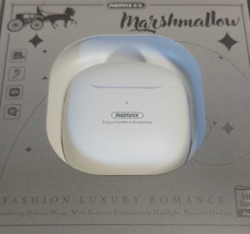 Bluetooth наушники
Remax TWS-19 Marshmallow Edition белого цвета. . фото 4