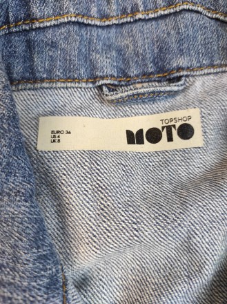 Женский джинсовый пиджак Moto TopShop синий короткий
Состояние: б/у, в отличном . . фото 6