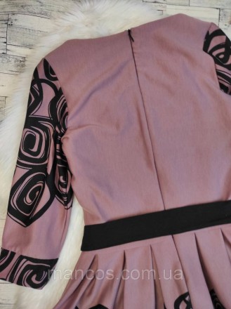 Женское платье розовое рукав три четверти c поясом 
Состояние: б/у, в отличном с. . фото 6