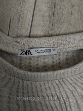 Женский укороченный свитшот Zara серый завязки по бокам 
Состояние: б/у, в идеал. . фото 9