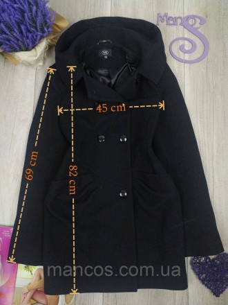Женское чёрное кашемировое пальто с капюшоном VR
Состояние: б/у, в отличном сост. . фото 9