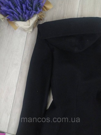 Женское чёрное кашемировое пальто с капюшоном VR
Состояние: б/у, в отличном сост. . фото 6