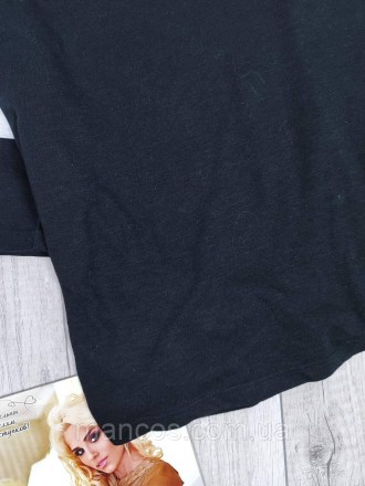Женская объемная черная футболка Tally Weijl с надписью 84 Tally
Состояние: б/у,. . фото 9