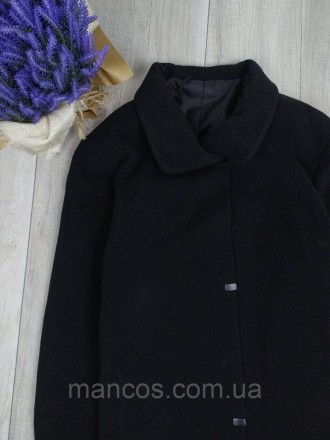Женское пальто кашемировое на кнопках чёрное 
Состояние: б/у, в очень хорошем со. . фото 3