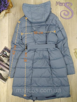 Женское зимнее пальто пуховик Miss Sun с сумкой-муфтой 
Основная застежка на мол. . фото 10
