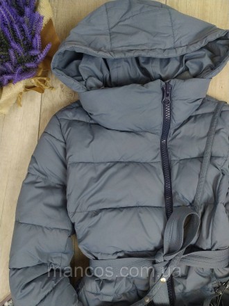 Женское зимнее пальто пуховик Miss Sun с сумкой-муфтой 
Основная застежка на мол. . фото 3