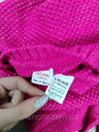 Джемпер для девочки Acar акриловый вязаный розовый свитер 
Состояние: б/у, в оче. . фото 9