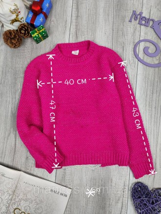 Джемпер для девочки Acar акриловый вязаный розовый свитер 
Состояние: б/у, в оче. . фото 8