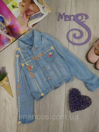 Джинсовый пиджак для девочки голубой 
Состояние: б/у, в хорошем состоянии 
Произ. . фото 8