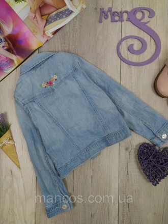 Джинсовый пиджак для девочки голубой 
Состояние: б/у, в хорошем состоянии 
Произ. . фото 5