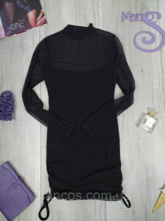 Женское черное сексуальное платье сетка PrettyLittleThing 
Состояние: б/у, в отл. . фото 4