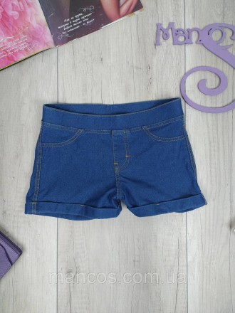 Джинсовые шорты для девочки H&M голубые
Шорты из эластичной ткани джерси, имитир. . фото 3