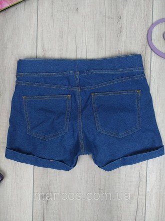 Джинсовые шорты для девочки H&M голубые
Шорты из эластичной ткани джерси, имитир. . фото 6