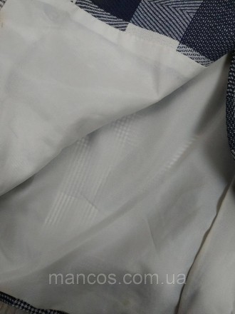 Женский удлиненный пиджак серый в синюю клетку Makyta 
Состояние: б/у, в идеальн. . фото 9