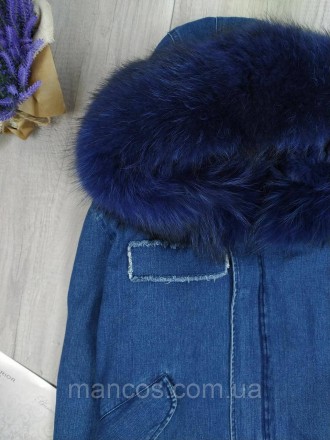 Женская джинсовая куртка трансформер Mr&Mrs с натуральным мехом цвет синий
Состо. . фото 5