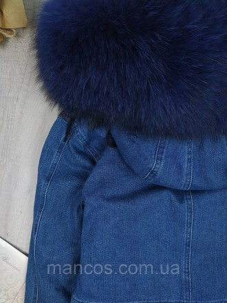 Женская джинсовая куртка трансформер Mr&Mrs с натуральным мехом цвет синий
Состо. . фото 8