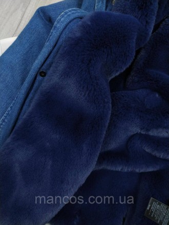 Женская джинсовая куртка трансформер Mr&Mrs с натуральным мехом цвет синий
Состо. . фото 9