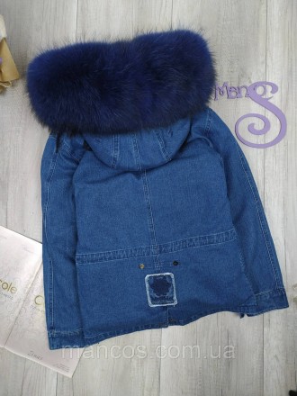 Женская джинсовая куртка трансформер Mr&Mrs с натуральным мехом цвет синий
Состо. . фото 7