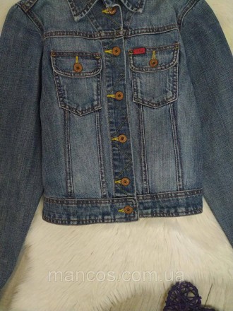 Женский короткий джинсовый пиджак синий Colin's 
Состояние: б/у, в отличном сост. . фото 6