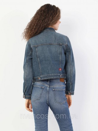 Женский короткий джинсовый пиджак синий Colin's 
Состояние: б/у, в отличном сост. . фото 3