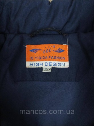 Куртка зимняя High design для мальчика тёмно-синяя капюшон с опушкой 
Состояние:. . фото 10
